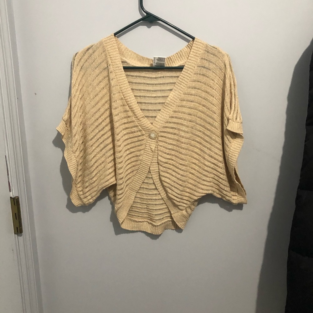 Tan cardigan